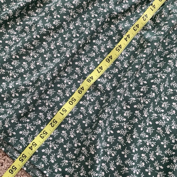 PRETTYGARDEN Maxi Dress Womens XL Flutter Sleeve Smocked Tiered Boho Floral - Picture 11 of 14